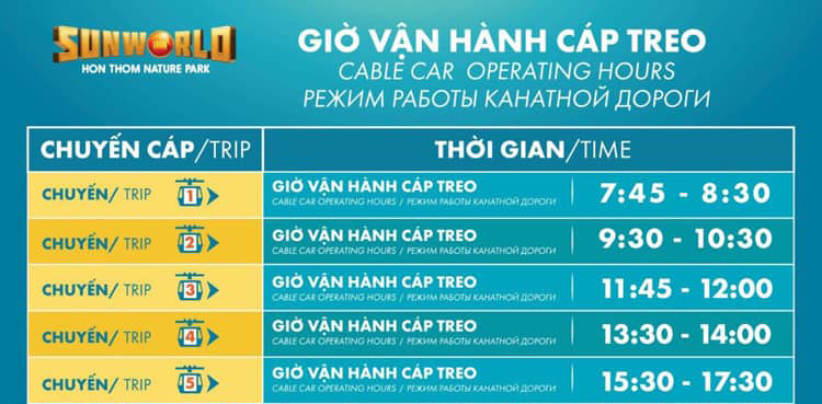 Vé cáp treo Hòn Thơm Phú Quốc